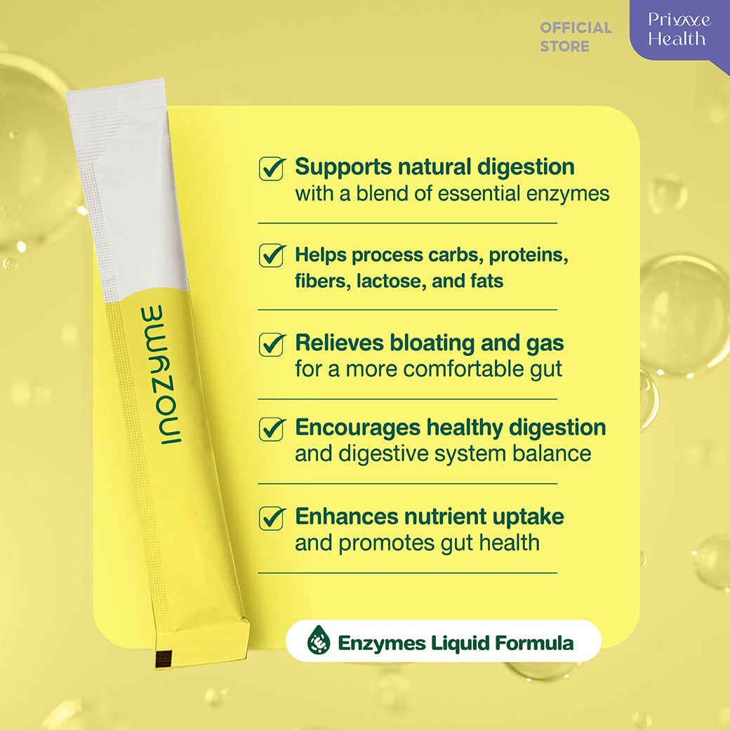 InoZyme อิโนไซม์ | เอนไซม์แบบน้ำ ช่วยย่อย ปรับสมดุลลำไส้ บรรจุ 14 ซอง (ผลิตภัณฑ์เสริมอาหาร)